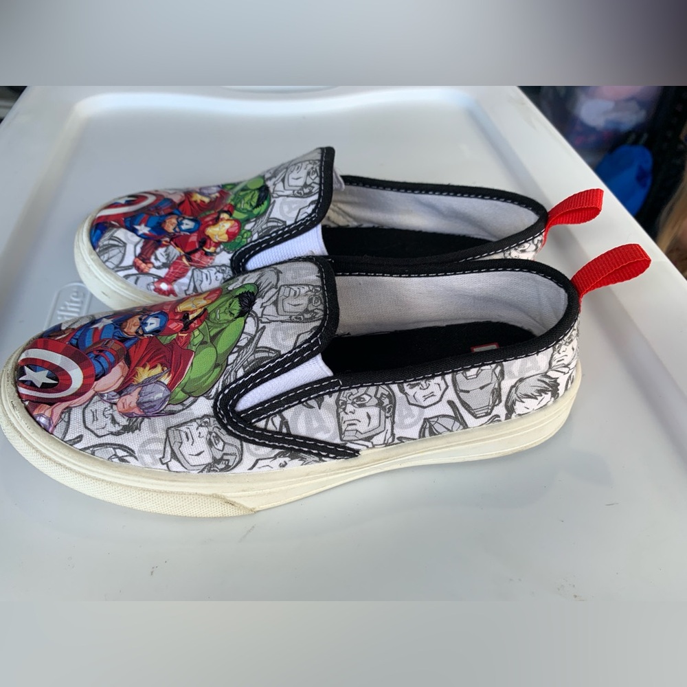 Marvel Superhero Slip-On Shoes Size 2
